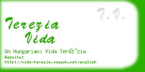 terezia vida business card